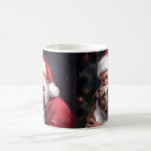 Mug Pitbull avec le Père Noël Fête de Noël (Centre)