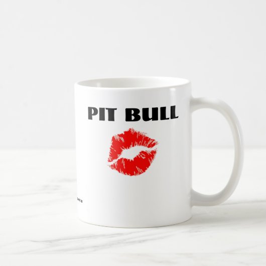 Mug Pitbull avec le rouge à lèvres - L'ORIGINAL (Droite)