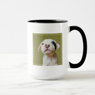 Mug Pitbull avec l'oeil repéré par noir
