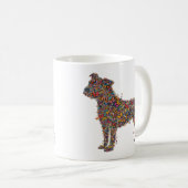 Mug Pitbull Butterfly Silhouette Art | Bully Dog Lover (Devant droit)