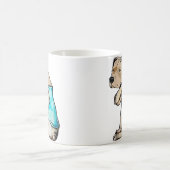 Mug Pitbull Chien I Love Papa Tattoo drôle Famille (Centre)