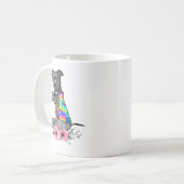 Mug Pitbull Chien Pitbull Chien Tatouage J'aime Maman (Devant gauche)
