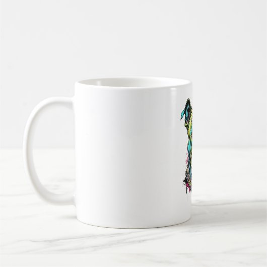Mug pitbull coloré (Gauche)