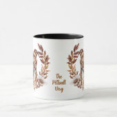 Mug Pitbull Dog Automne Wreath (Centre)