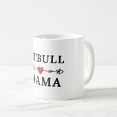 Mug Pitbull Mama Pittie Mom Cute Pit Bull (Devant droit)