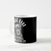 Mug Pitbull Maman Chien Papa Pitbull (Devant gauche)