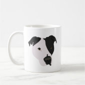 Mug Pitbull noir et blanc (Gauche)