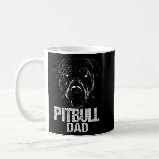 Mug Pitbull Papa DogDog pour les propriétaires de chie (Gauche)