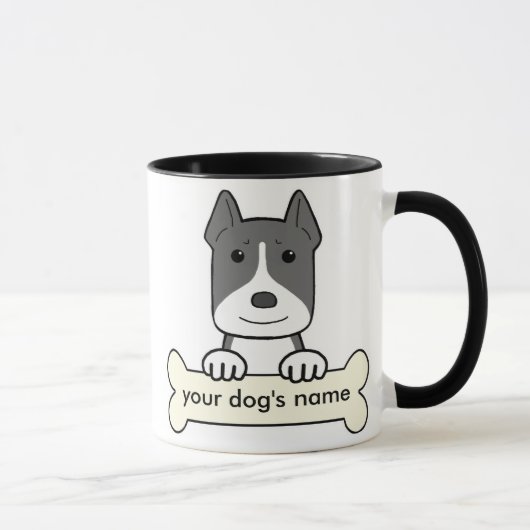 Mug Pitbull personnalisé (Droite)