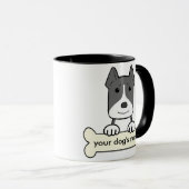 Mug Pitbull personnalisé (Devant droit)