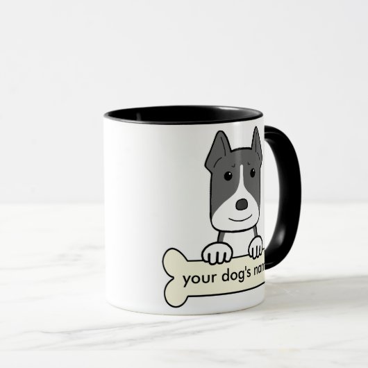Mug Pitbull personnalisé (Devant droit)