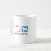 Mug Pitbulls d'amour de paix (Devant gauche)