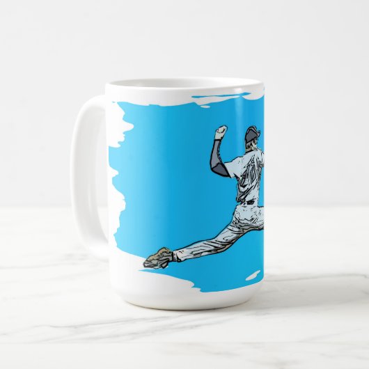 Mug Pitcher de baseball (Devant gauche)