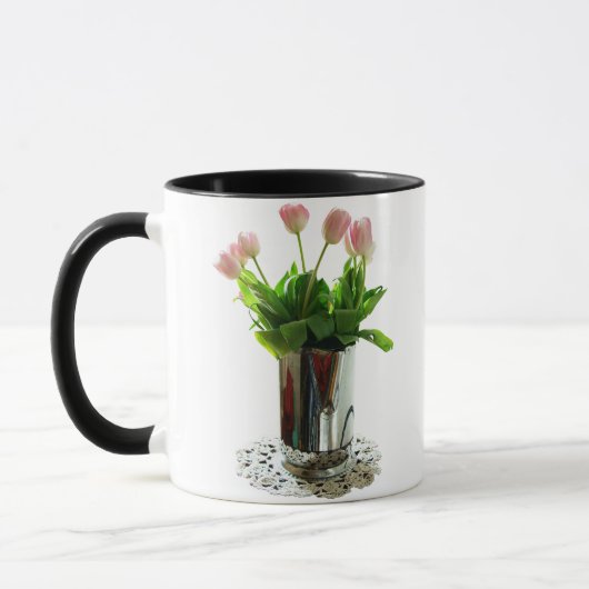 Mug Pitcher de tulipes roses (Gauche)