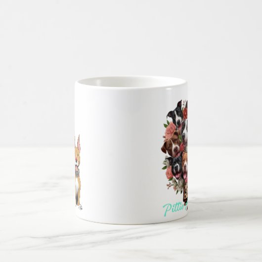Mug Pittie en bougie de fleurs (Centre)