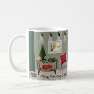 Mug pittoresque scène de Noël
