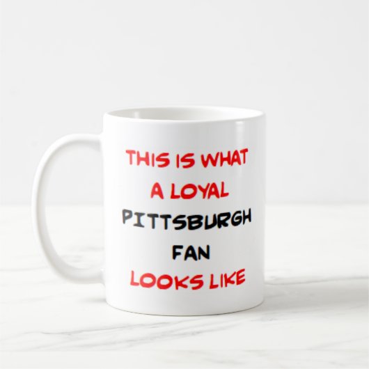Mug pittsburgh fan, loyal (Gauche)