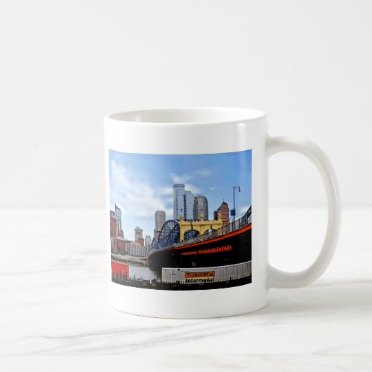 Mug Pittsburgh PA - Train Par Smithfield St Bridge (Droite)