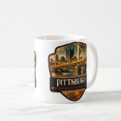Mug Pittsburgh, Pennsylvanie | Vintage (Devant droit)
