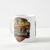 Mug Pittsburgh, Pennsylvanie | Vintage (Devant gauche)