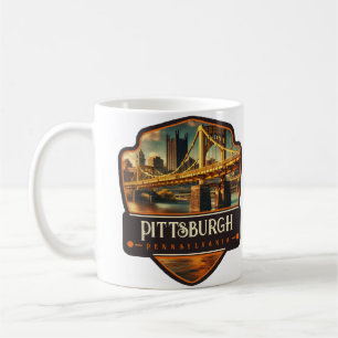 Mug Pittsburgh, Pennsylvanie Vintage