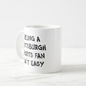 Mug pittsburgh sports fan, being (Devant gauche)