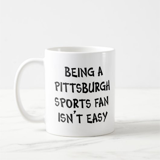 Mug pittsburgh sports fan, being (Gauche)