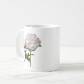 Mug Pivoine rose pâle et bourgeon (Devant gauche)