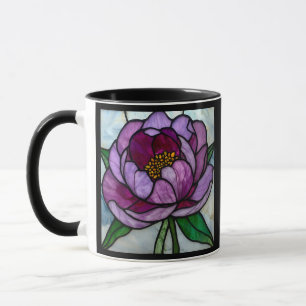 Mug Pivoine Violette Teintée