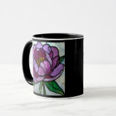 Mug Pivoine Violette Teintée (Devant gauche)
