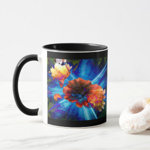 Mug Pivoines en lumière bleue