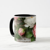 Mug pivoines et bois patiné (Devant gauche)