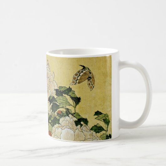 Mug Pivoines et papillon (Droite)