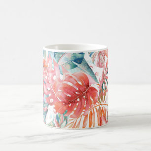 Mug Pix-Dezines Foliage de rouille Turquoise de la jun
