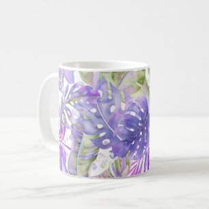 Mug Pix-Dezines Foliage vert pourpre de la jungle hawa