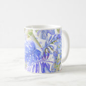 Mug Pix Dezines Hawaiian Jungle Cornflower Green (Devant droit)