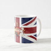 Mug PIXDEZINES ACRÉLLE UNION JACK et INSIGNE (Devant droit)