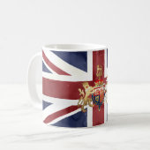 Mug PIXDEZINES ACRÉLLE UNION JACK et INSIGNE (Devant gauche)