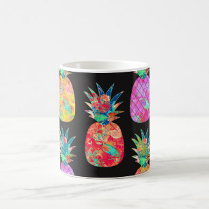 Mug PixDezines Aloha Ananas+Aquarelle Florale