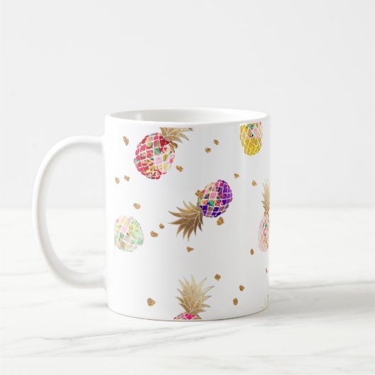 Mug PixDezines Aloha Motif ananas (Gauche)