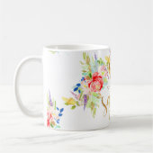 Mug PixDezines Aquarelle Florale|Bride Squad (Gauche)