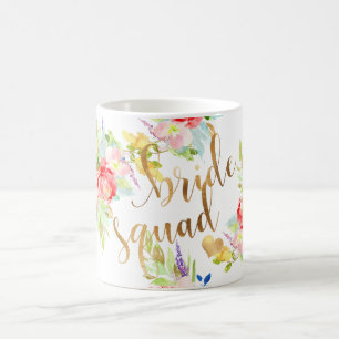 Mug PixDezines Aquarelle florale Tribu de mariée