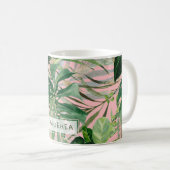Mug PixDezines Aquarelle Foliage tropical (Devant droit)