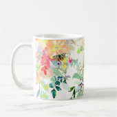 Mug PixDezines Aquarelle Ressort, Peach+Mint (Gauche)