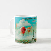 Mug PixDezines ballons vintage/eiffel/paris (Devant gauche)