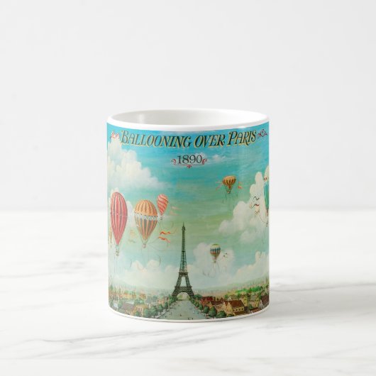 Mug PixDezines ballons vintage/eiffel/paris (Centre)