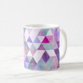 Mug PixDezines Boho Triangles géométriques/réglables (Devant droit)