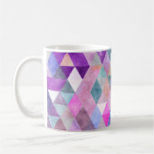 Mug PixDezines Boho Triangles géométriques/réglables (Gauche)