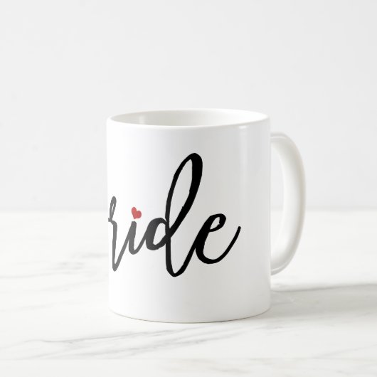 Mug PixDezines Bride/Modern Script (Devant droit)