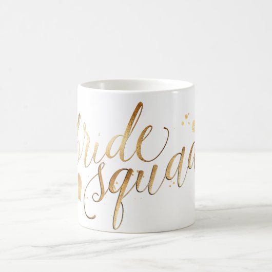 Mug PixDezines Bride Squad/Faux Gold Script (Centre)